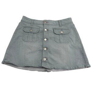 Altar'd State Women's Jean Skirt size Medium Sea Light